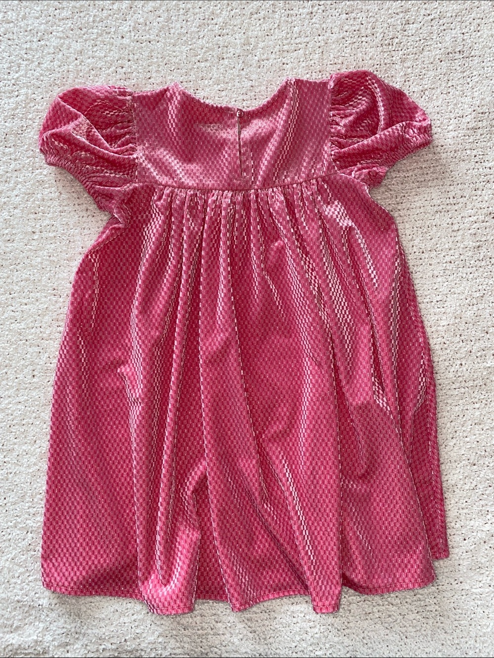 Next Velvet Puff Sleeve Party Dress - Picture 4 of 4